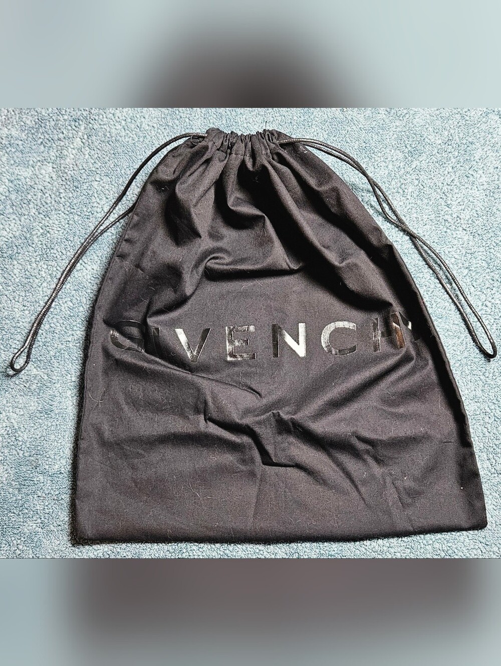 NEW Givenchy Shark Lock Boot Dust Bag Authentic Medium Black Purse Protector